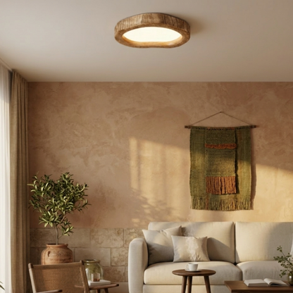 Rustykalna lampa sufitowa LED