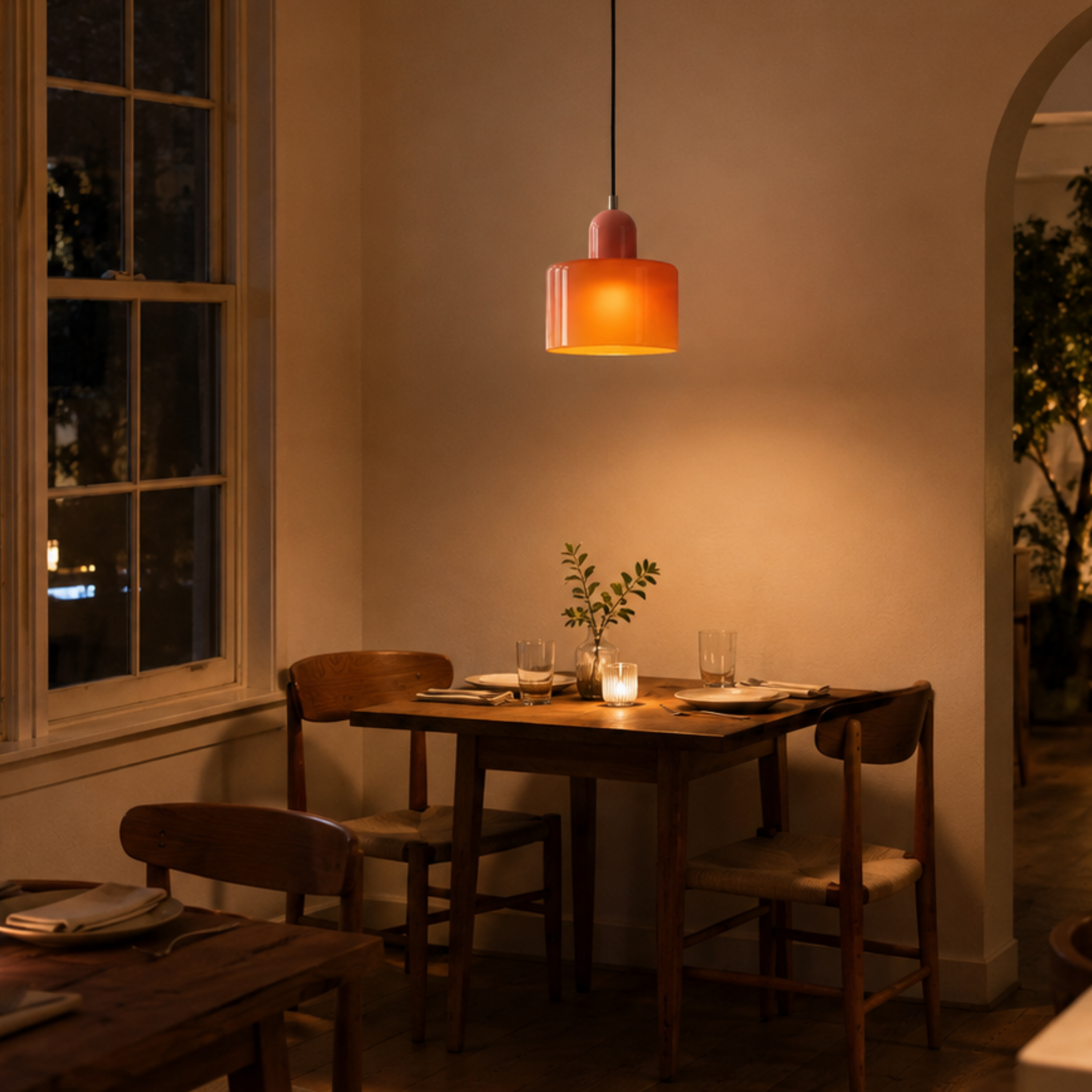 Halo Glass Pendant Light