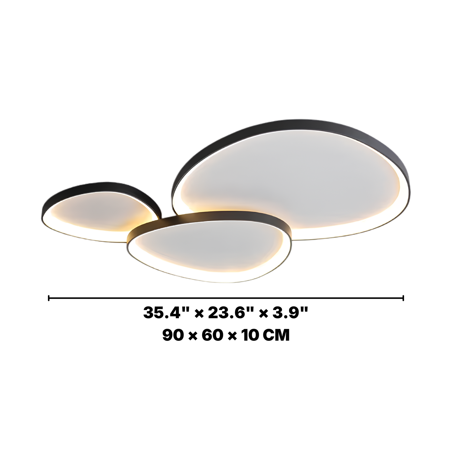 Modern 3-Light Ceiling Light