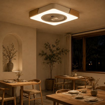Quiet Ceiling Fan with LED Light