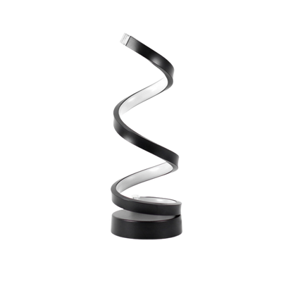 Spiralna lampa stołowa LED
